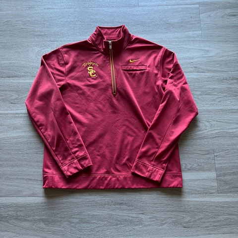 USC Trojans Jacket Mens Extra Large Red Nike Football NCAA College Adult Cover
