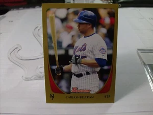 2011 Bowman Gold #77 - Carlos Beltran - New York Mets (3211) - Picture 1 of 2