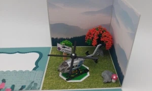 Explosionsbox Rundflug Helikopter Hubschrauber Gutscheinverpackung Geburtstag - Bild 1 von 16