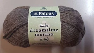 Patons Baby Dreamtime Merino 8 Ply #2957 Donkey Colour - Pure Merino Wool 50g - Picture 1 of 1