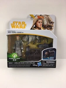 STAR WARS - ACTION FIGURE REBOLT & CORELLIAN HOUND - FORCE LINK 2.0 - NUOVE - Foto 1 di 12