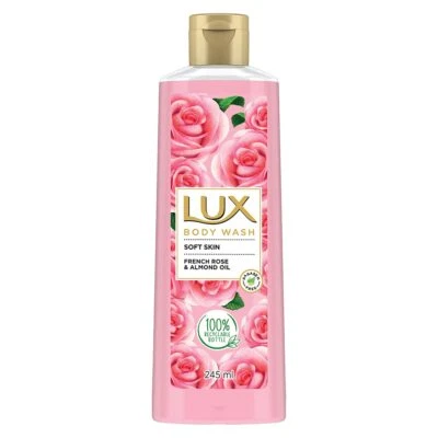 Gel de ducha Lux, fragancia de rosa francesa y aceite de almendras lavado corporal y piel brillante245 ml Foto 1 de 4