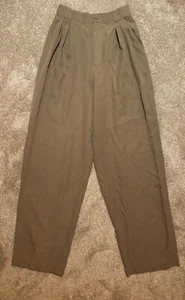 Vintage Go Silk Women’s Trousers -Size 6 - Taupe - Cotton/Silk Blend - Picture 1 of 5
