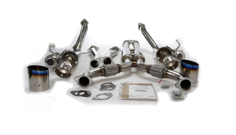 HKS Dual Hi-Power Titanium Tip CatBack Exhaust For 2003-2007 Nissan 350z  - Image 1 of 1