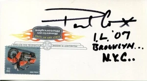 Paul Cox Cycles Custom Motorcycle Chopper Builder Bike Signed Autograph - Picture 1 of 1