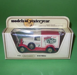 Matchbox Yesteryear / Y22 1930 Ford Model A Van 'Walters Toffee' in Type I Box - Picture 1 of 12