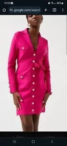 Stunning Karen Millen Bandage Military Dress S - Picture 1 of 1