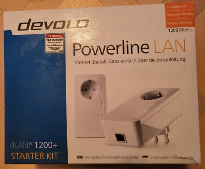 devolo 2x Powerline Adapter  dLAN 1200+ Starter Kit - Bild 1 von 4