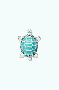 LAST TWO! Keep Collective silver pave SEA TURTLE charm - Picture 1 of 5