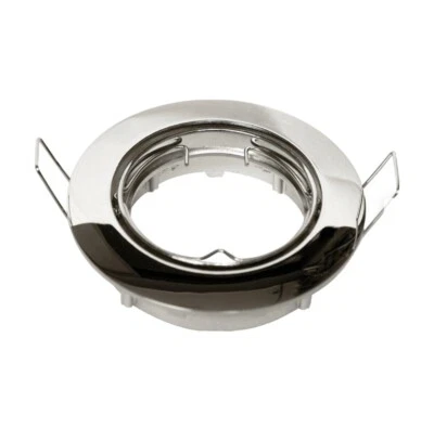 Porta Faretto ORIENTABILE da incasso Lampadine LED, Portafaretto GU10 G5.3 Cromo - Immagine 1 di 4