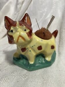 Coussin vintage en céramique chaton / Japon 