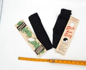 VTG Hem Facing Black 5 Yards Vintage Hollywood Rayon - Picture 1 of 7