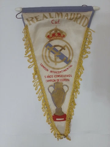 VINTAGE REAL MADRID FIFA WORLD CHAMPIONSHIP UEFA SOCCER PENNANT ARGENTINA 1960 Cover