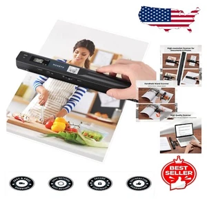 900 DPI Portable Handheld Scanner for Quick Photo and Document Digitization - Picture 1 of 11