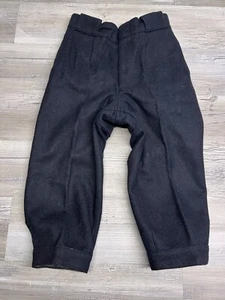 Vintage Boys Woolrich Cuffed Riding Trousers Wool Blend Adj Ankle See Photo Size - Picture 1 of 15