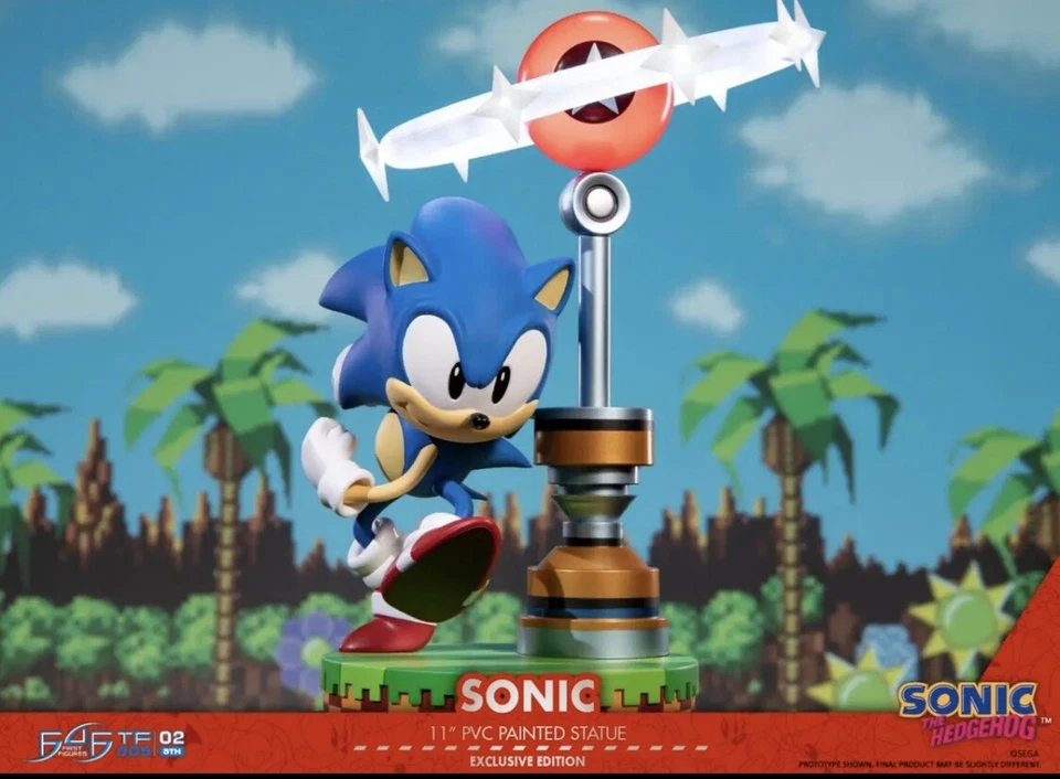 SEALED First 4 Figures F4F Sonic the Hedgehog Exclusive Edition PVC Statue #382 - Image 1 of 4