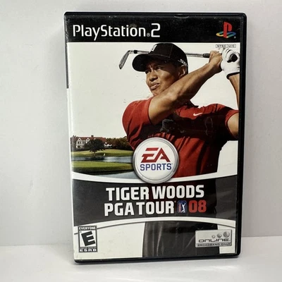Tiger Woods PGA Tour 08 PlayStation 2 PS2 Golf Video Game Complete CIB - Image 1 of 4