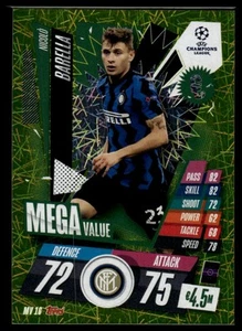 2020-21 Topps Match Attax Extra #MV16 Nicolo Barella Mega Value - Picture 1 of 2
