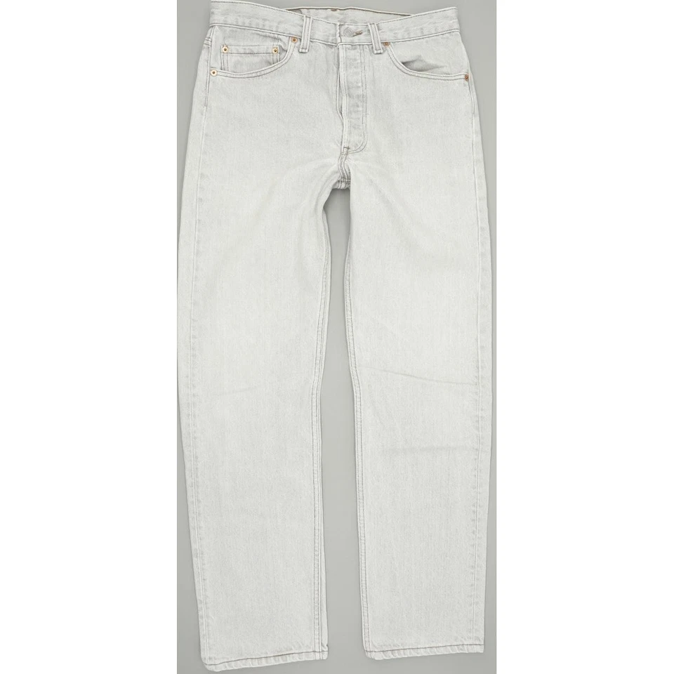 Levi's 501 Made in USA Men Grey Straight Regular Jeans W32 L30 (74885) - Image 1 of 4
