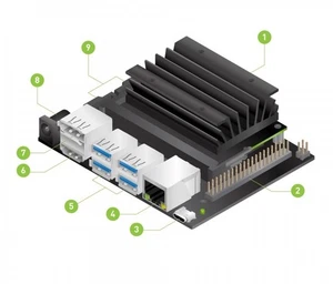 Nvidia Jetson Nano 4GB Developer Kit PN:945-13450-0000-100 AI Robotics CPU GPU - Bild 1 von 2