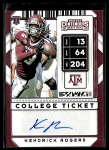 2020 Panini Contenders Draft Picks #160 Kendrick Rogers AU 3301A - Picture 1 of 2