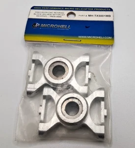 MicroHeli Aluminum Bearing Blocks with Thrust Bearings for Align Trex 500 - Picture 1 of 1