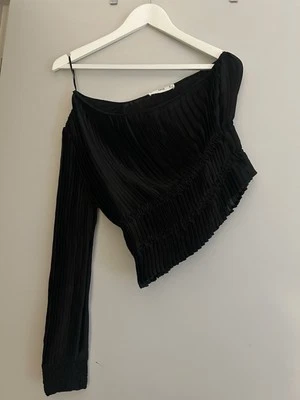 One Shoulder Black Evening Top Mango Size M - Image 1 of 3
