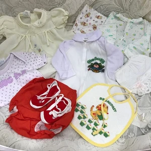 Vintage Baby Clothes, Infant Dress, Cabbage Patch Pajama Sleep Sack Doll Clothes - Picture 1 of 10