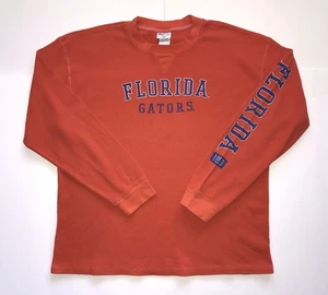 Camicia termica vintage Y2K Florida Gators manica lunga uomo XL arancione bordo professionale calcio - Foto 1 di 12
