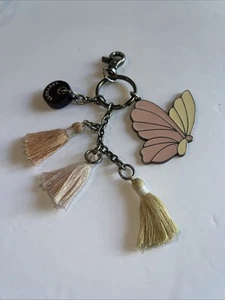 SakRoots Quaste Schmetterling Schlüsselanhänger Taschenanhänger Handtasche Clip Schlüsselring Emaille Metall - Bild 1 von 8