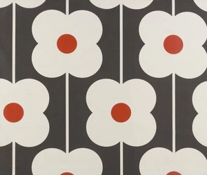Orla Kiely Abacus Tomato Flower Cotton Fabric Curtain Upholstery Cushion - Picture 1 of 11