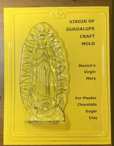 Virgin of Guadalupe Plastic Mold for Clay, Papier-Mache, Plaster, Sugar - Nice! - Picture 1 of 2