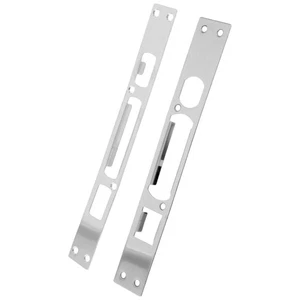 2PCS Security Strike Plate Long Deadbolt Larson Storm Door Replacement Parts - Picture 1 of 12