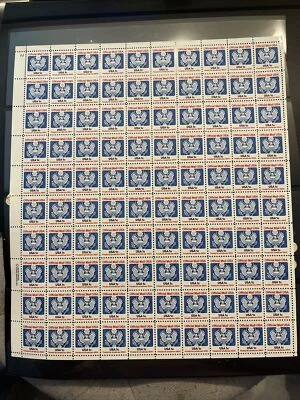 Us Stamps #O127 1C OFFICIAL STAMPS - SHEET OF 100-Mint Not Hinged-CV$24.25 - Image 1 of 2