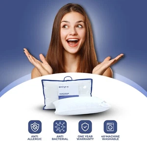 Ultimate Quality 100% Hungarian Goose Down Pillow Super Soft & Hypoallergenic - Picture 1 of 7