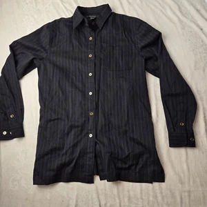 Camicia con bottoni Lauren By Ralph Lauren Petite Small made in USA abbigliamento da lavoro manica lunga - Foto 1 di 6