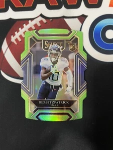 2021 Panini Select DEZ FITZPATRICK RC Club Level Lime Green /349 Titans - Picture 1 of 2