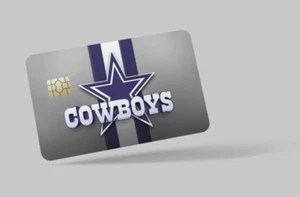 DALLAS COWBOYS , NFL , 2 pc credit card skin & DEBIT CARD,TROLLEY & GYM - Picture 1 of 17