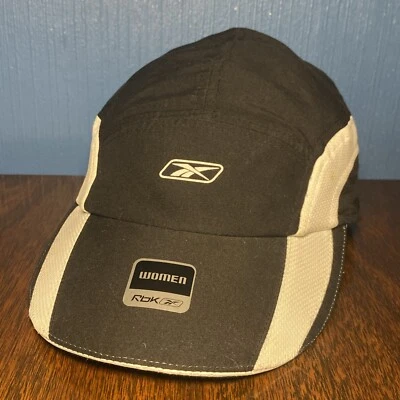 REEBOK Womens Running Jogging Hat - Lightweight Adjustable Strapback Black VTG - Image 1 of 4