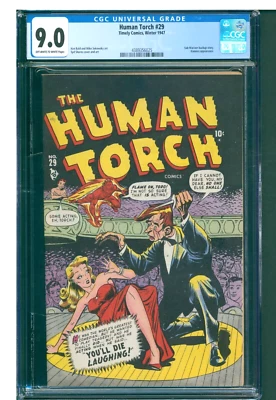 HUMAN TORCH #29 CGC 9.0 VF/NM  INCREDIBLE COPY!  SUPER BRIGHT! COLORS REALLY POP - Image 1 of 2