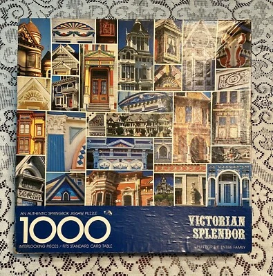 SPRINGBOK "Victorian Splendor" Puzzle 1000 PZL5966 (1984)--COMPLETE!!! - Image 1 of 4