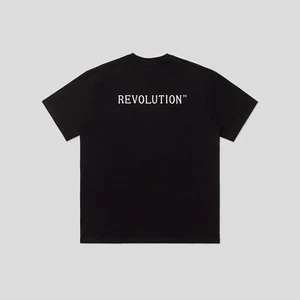 BNWT Revolution of 1995 - Logo Men's Evergreen Loose Fit T-Shirt / Black - Picture 1 of 7