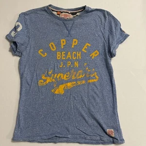 Superdry Copper Label Copper Beach Blue Size M T-shirt - Picture 1 of 7