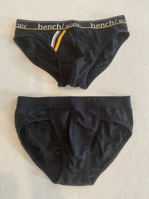 Bench 男式内衣,2 对内裤,M 码(适合 XS 或小号),全新无标签 — 第 1/4 张图片