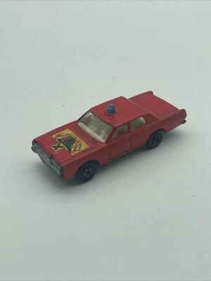 VTG Lesney Matchbox Superfast No. 59B Mercury Fire Chief Helmet Label - Image 1 of 4