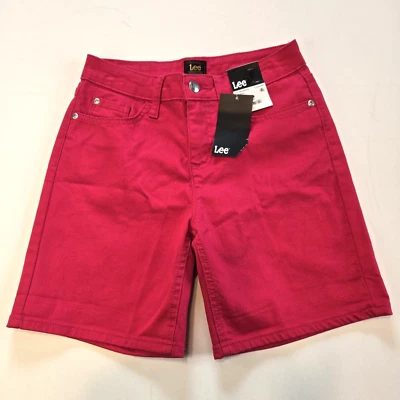 Lee Midrise Hot Magenta Shorts Size 4M - Image 1 of 4