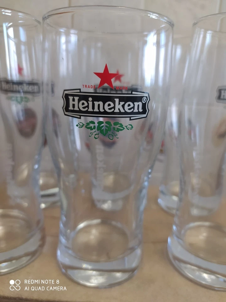 Bicchieri birra Heineken Galaxy set 6 pezzi nuovi - Immagine 1 di 2
