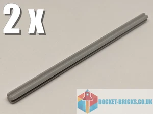 ⭐️️2 x NEW LEGO 23948 AXLE 11 - LIGHT BLUISH GREY - 6178172⭐️ - Picture 1 of 1
