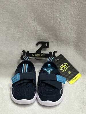 Zapatos de atletismo para bebés/niños pequeños azul marino, talla 3, nuevos con etiqueta Foto 1 de 4
