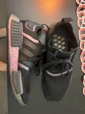 Adidas Shoes Men's Size 10.5 Originals NMD R1 BOOST Eggplant Black FV8732 - Image 1 of 4